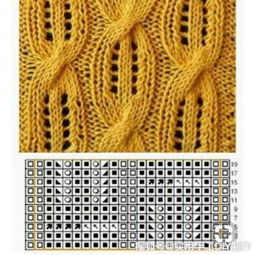 针织图解 23个棒针编织花样,可用于织毛衣和开衫等